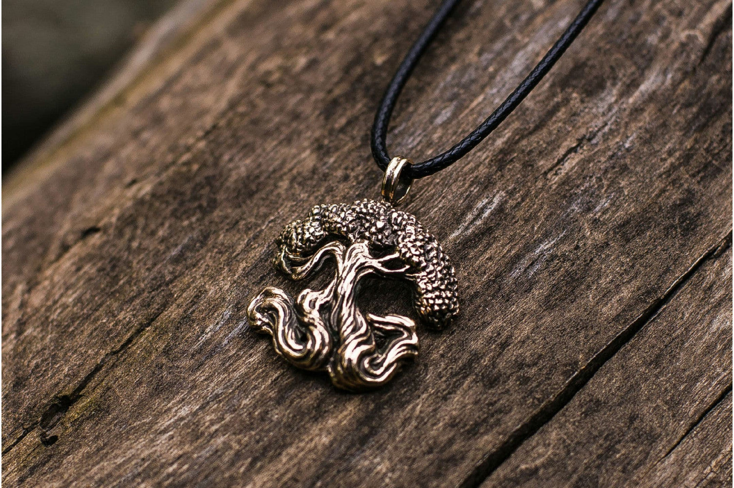 Yggdrasil World Tree Bronze Pendant Norse Jewelry