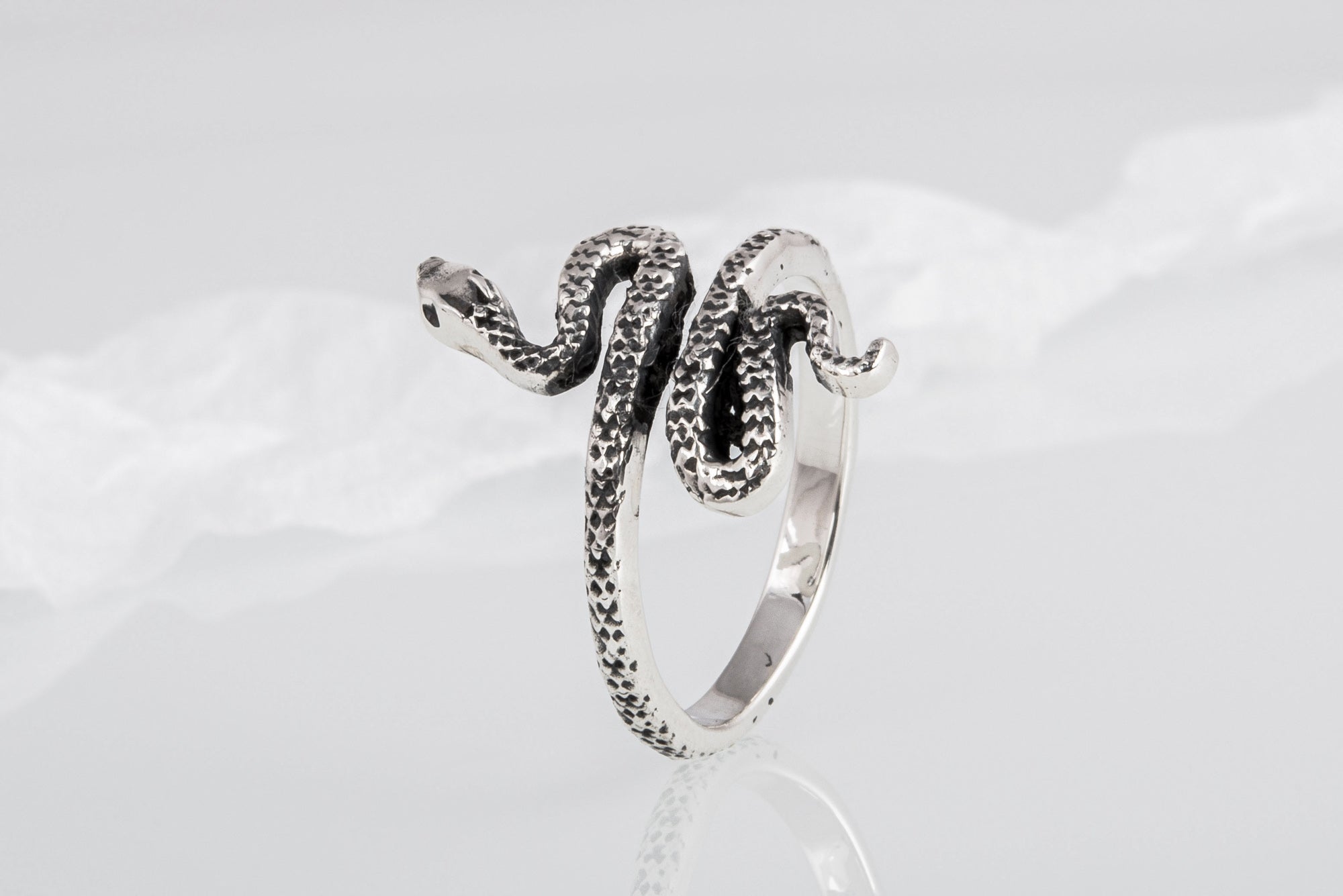 Unique 925 Silver Snake Ring, Unique fashion Jewelry