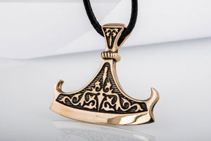 Perun Axe Blade Bronze Slavic Amulet - vikingworkshop