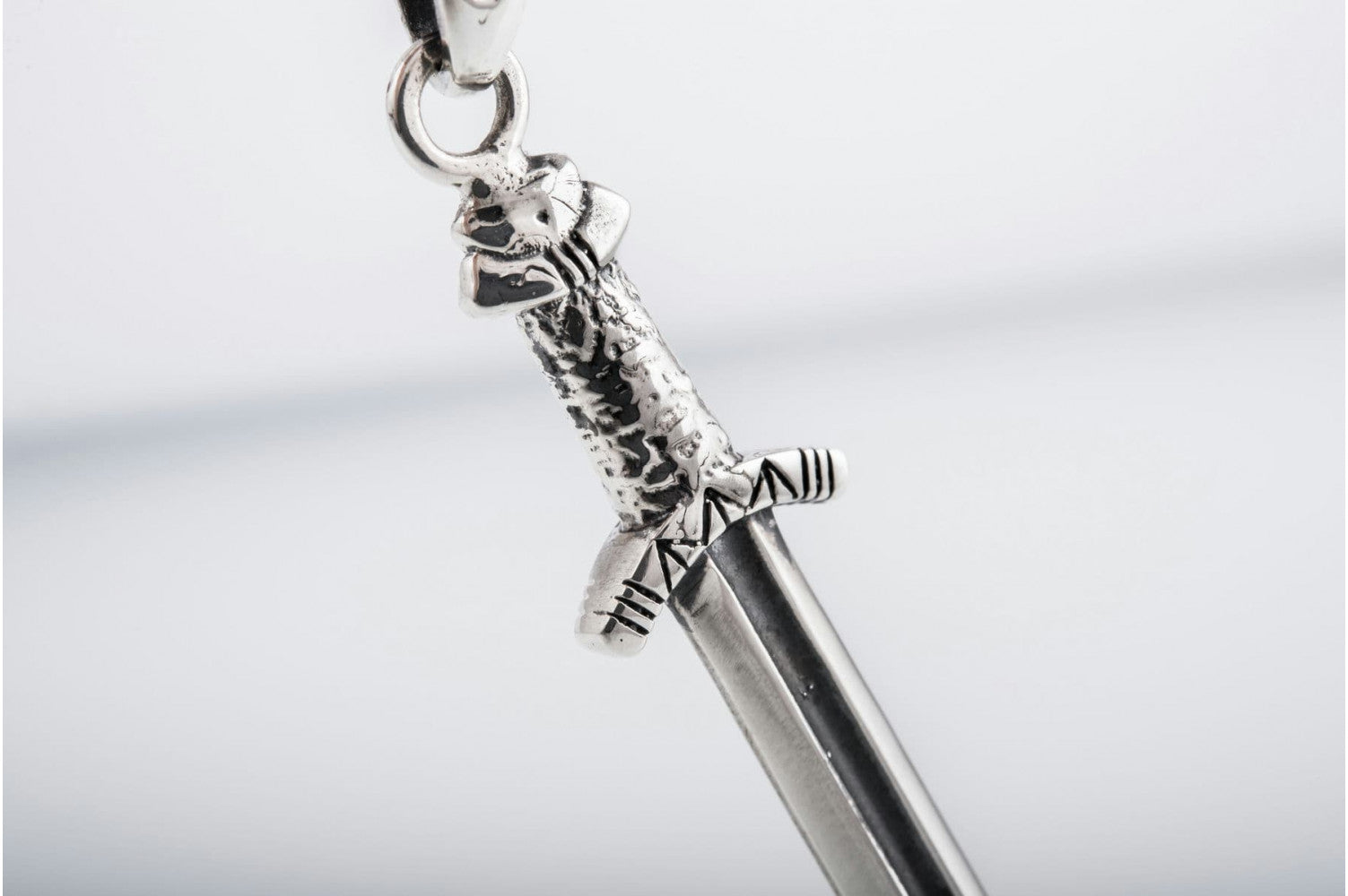Norse Sword Pendant Sterling Silver Viking Jewelry - vikingworkshop