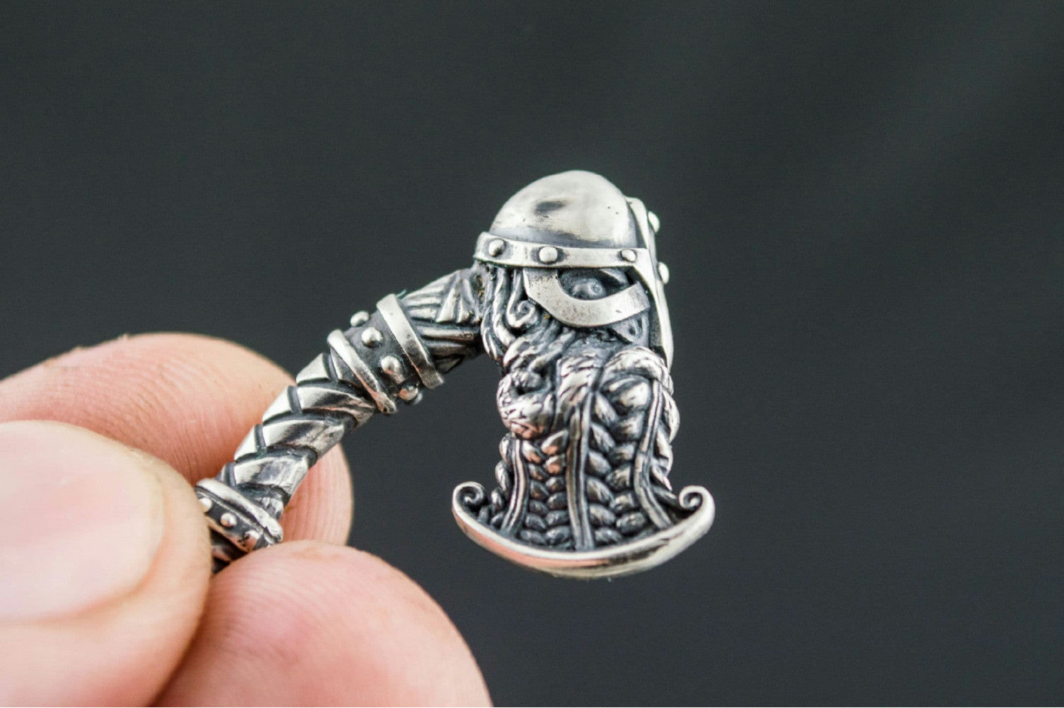 Viking Axe Pendant Sterling Silver Norse Jewelry - vikingworkshop