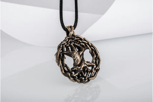 Yggdrasil World Tree Bronze Pendant Viking Jewelry - vikingworkshop