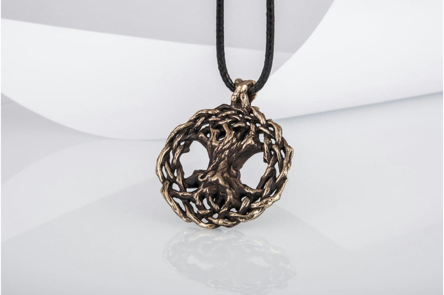 Yggdrasil World Tree Bronze Pendant Viking Jewelry - vikingworkshop