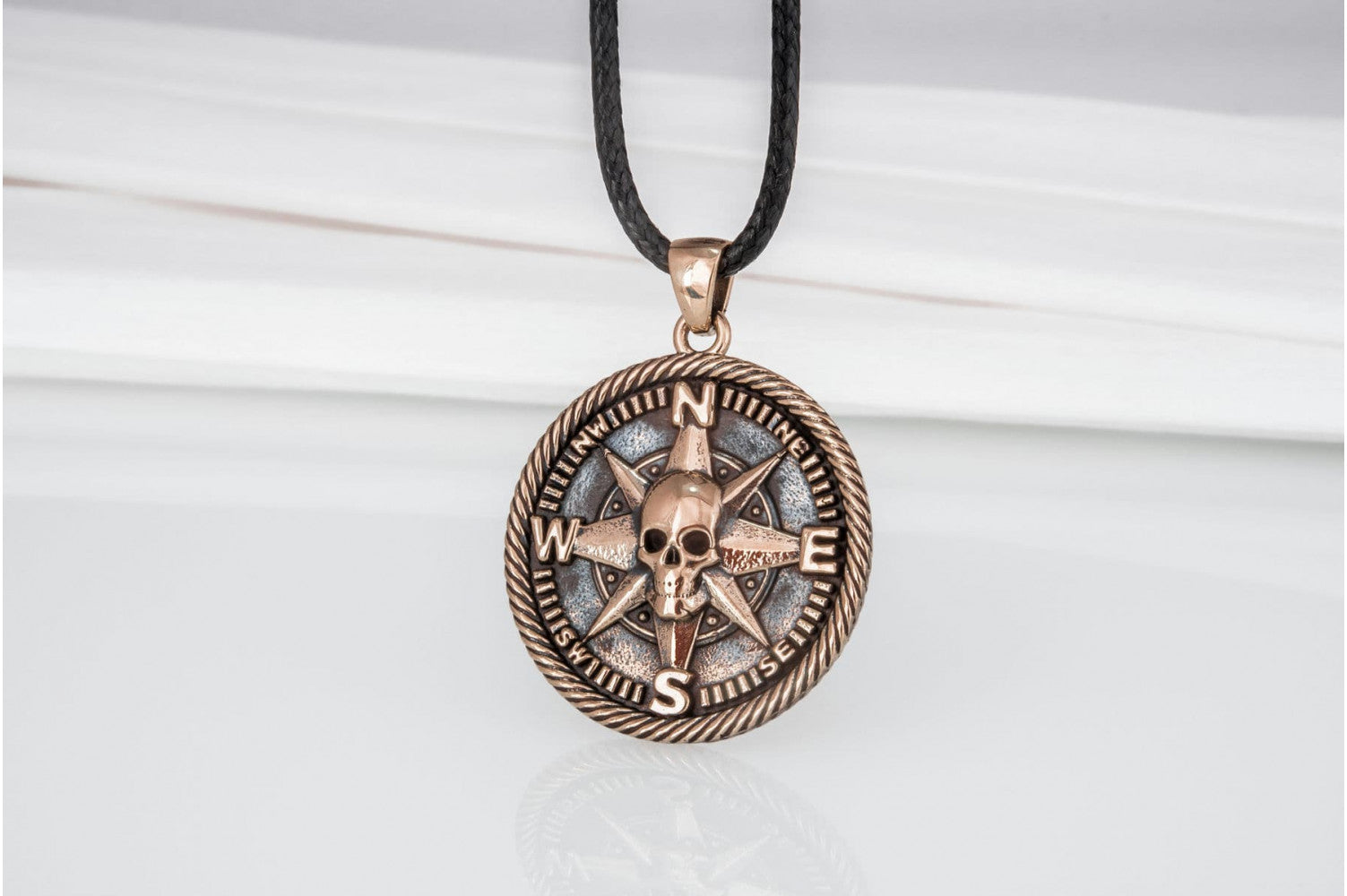 Pirate Symbol Pendant Bronze Jewelry