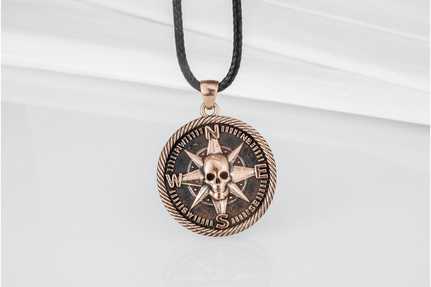 Pirate Symbol Pendant Bronze Jewelry - vikingworkshop