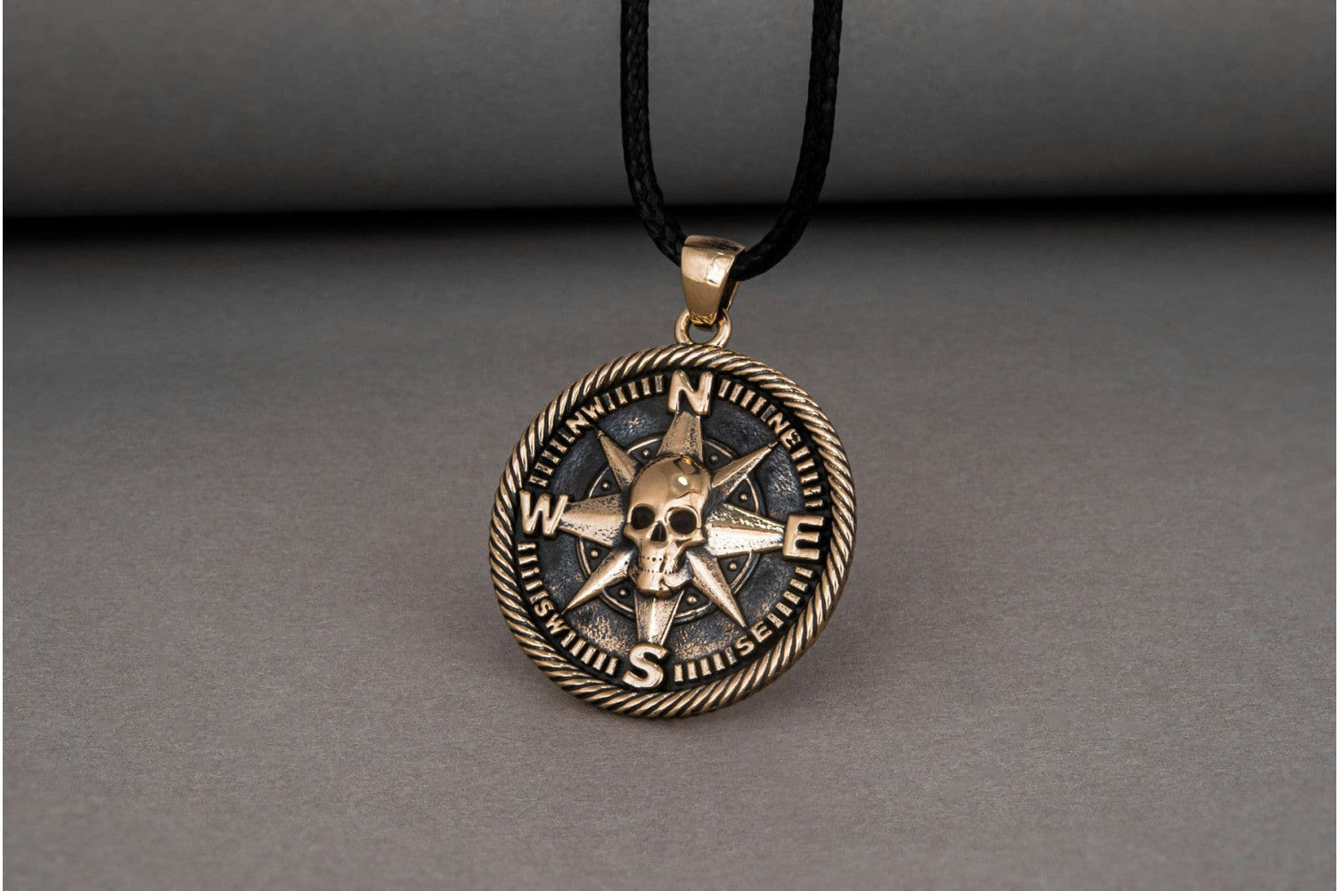 Pirate Symbol Pendant Bronze Jewelry - vikingworkshop