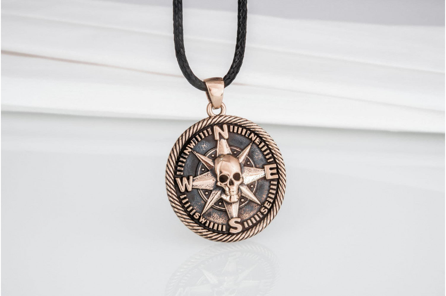 Pirate Symbol Pendant Bronze Jewelry - vikingworkshop