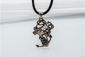 Anchor Pendant Bronze Sailor Jewelry - vikingworkshop