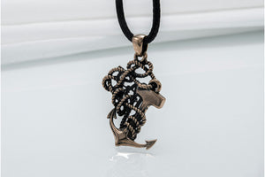 Anchor Pendant Bronze Sailor Jewelry - vikingworkshop