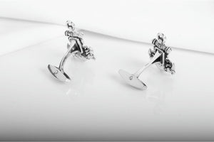 Unique 925 Silver Anchor Cufflinks, Unique handmade Sailor Jewelry - vikingworkshop