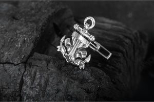 Unique 925 Silver Anchor Cufflinks, Unique handmade Sailor Jewelry - vikingworkshop