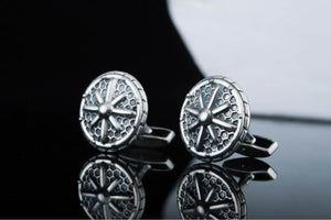 Unique Cufflinks Sterling Silver Handmade Jewelry - vikingworkshop