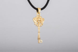 14K Gold Fashion Key Pendant Jewelry - vikingworkshop