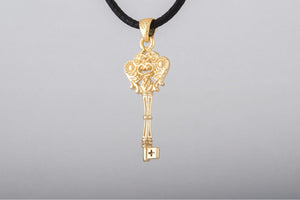 14K Gold Fashion Key Pendant Jewelry - vikingworkshop