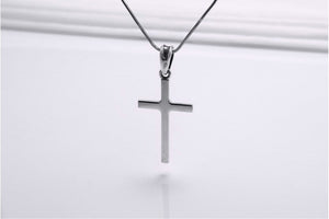 Sterling Silver Cross Pendant, Handmade Christian Jewelry - vikingworkshop