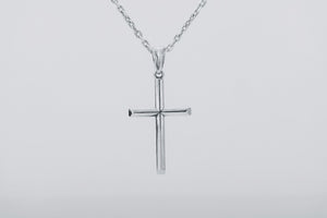 Minimalistic Cross Pendant, 925 silver - vikingworkshop