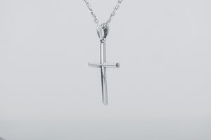 Minimalistic Cross Pendant, 925 silver - vikingworkshop