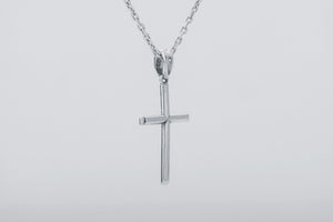 Minimalistic Cross Pendant, 925 silver - vikingworkshop