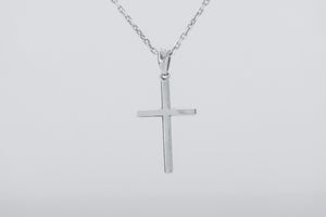 Minimalistic Cross Pendant, 925 silver - vikingworkshop