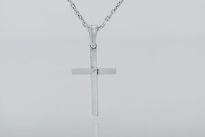 Simple Cross Pendant, 925 Silver - vikingworkshop