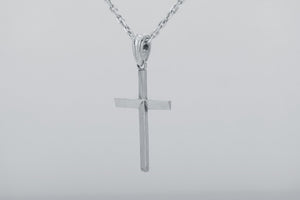 Simple Cross Pendant, 925 Silver - vikingworkshop