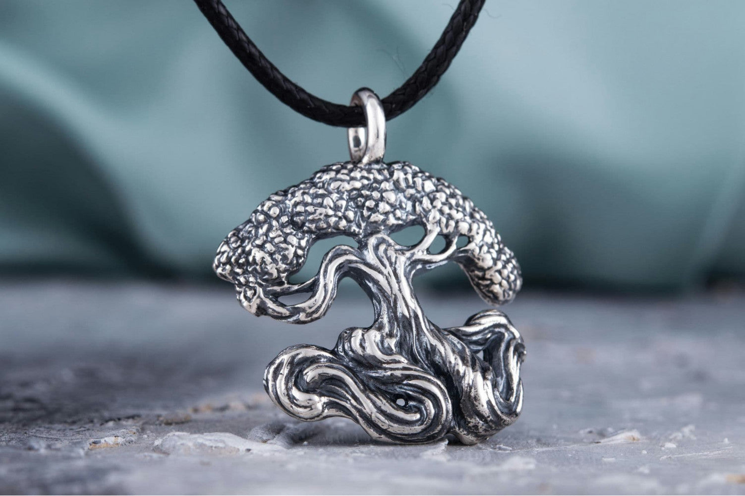 Yggdrasil World Tree Sterling Silver Pendant Norse Jewelry - vikingworkshop