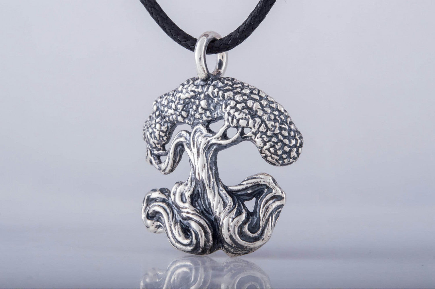 Yggdrasil World Tree Sterling Silver Pendant Norse Jewelry - vikingworkshop