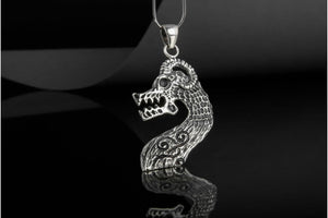 Drakkar Pendant Sterling Silver Unique Viking Ship Necklace - vikingworkshop