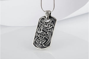 Viking Ornament Pendant Sterling Silver Norse Handcrafted Jewelry - vikingworkshop