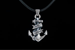 Anchor Pendant Sterling Silver Handcrafted Jewelry - vikingworkshop