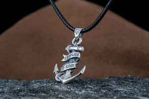 Anchor Pendant Sterling Silver Handcrafted Jewelry - vikingworkshop