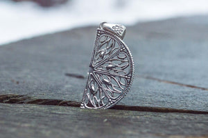 Lemon Pendant Sterling Silver Handmade Jewelry - vikingworkshop