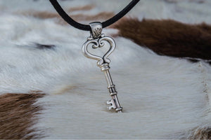 Key Pendant Sterling Silver Jewelry - vikingworkshop