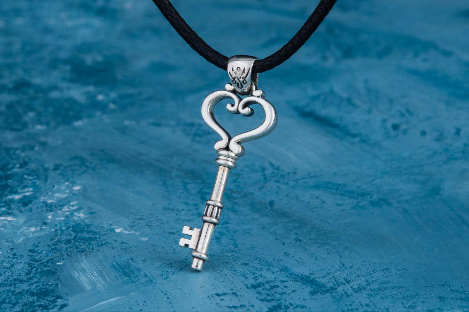 Key Pendant Sterling Silver Jewelry - vikingworkshop