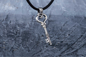 Key Pendant Sterling Silver Jewelry - vikingworkshop