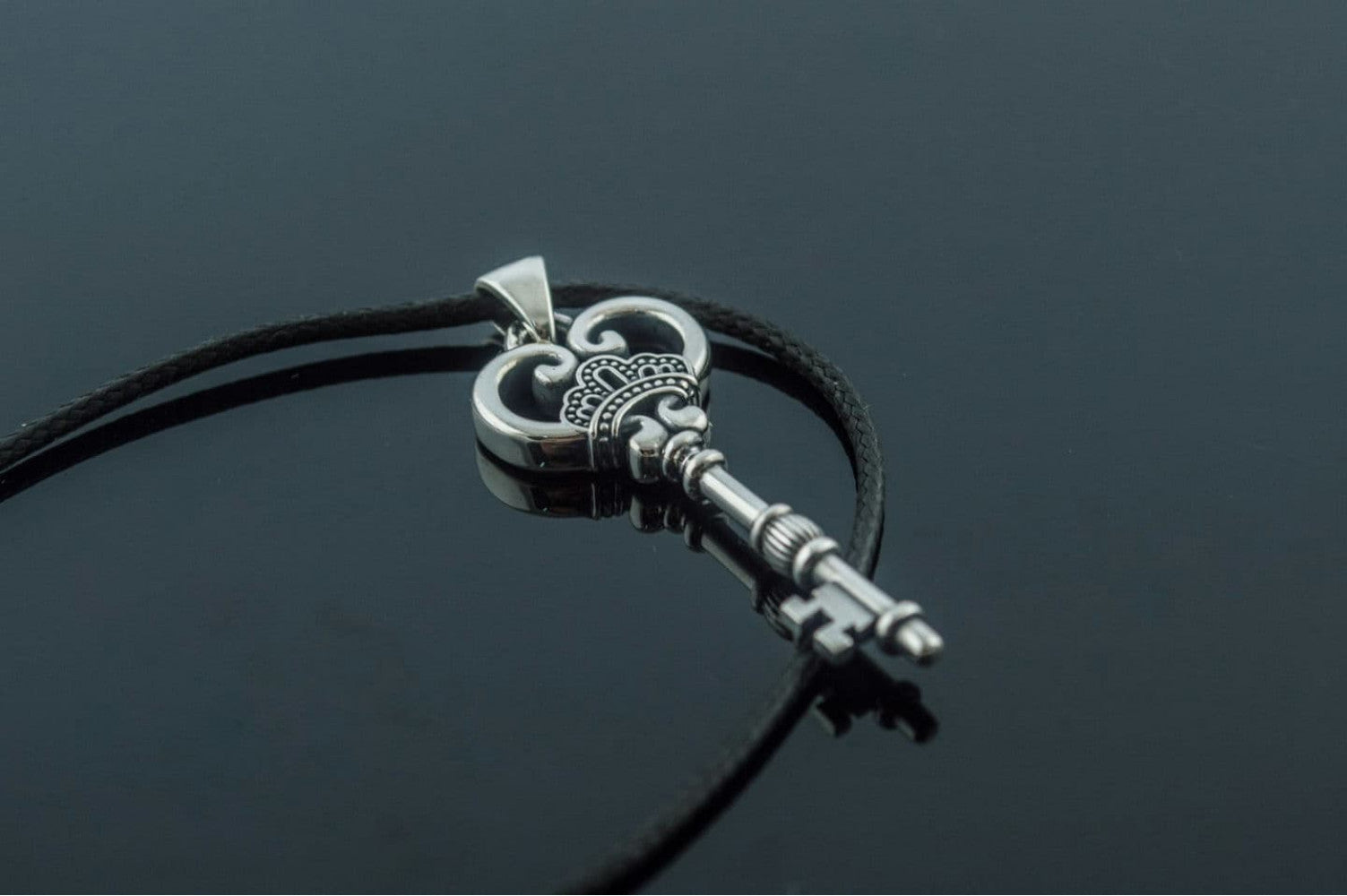 Key Pendant Sterling Silver Handcrafted Jewelry - vikingworkshop