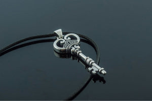 Key Pendant Sterling Silver Handcrafted Jewelry - vikingworkshop