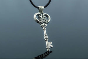 Key Pendant Sterling Silver Handcrafted Jewelry - vikingworkshop