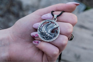 Drakkar Pendant Sterling Silver Handmade Jewelry - vikingworkshop