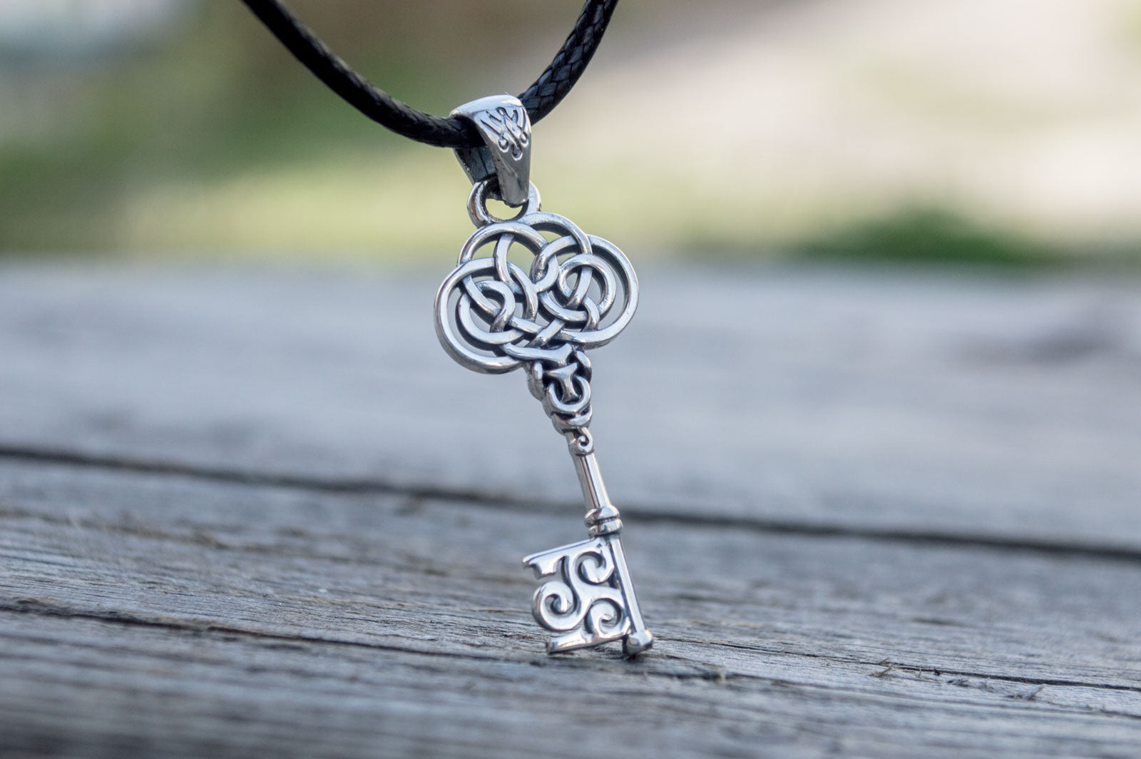925 Silver Key Pendant - vikingworkshop