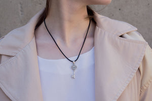 925 Silver Key Pendant - vikingworkshop