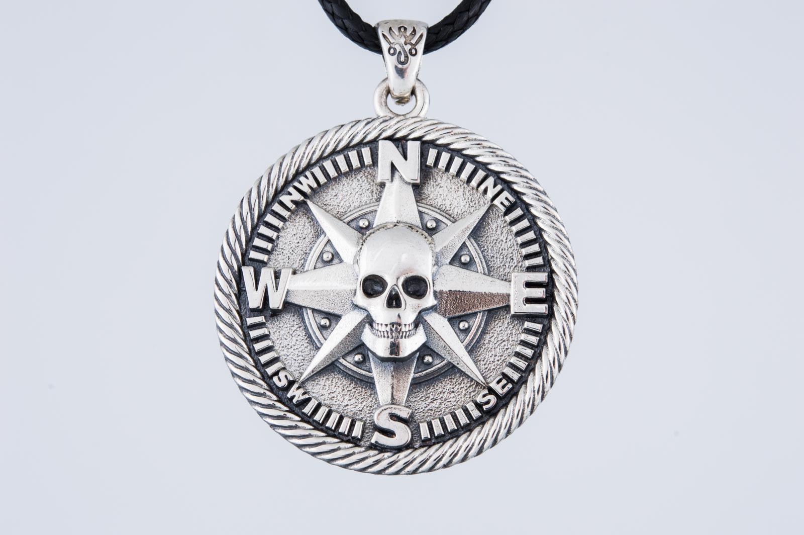 Pirate Symbol Pendant Sterling Silver Jewelry - vikingworkshop