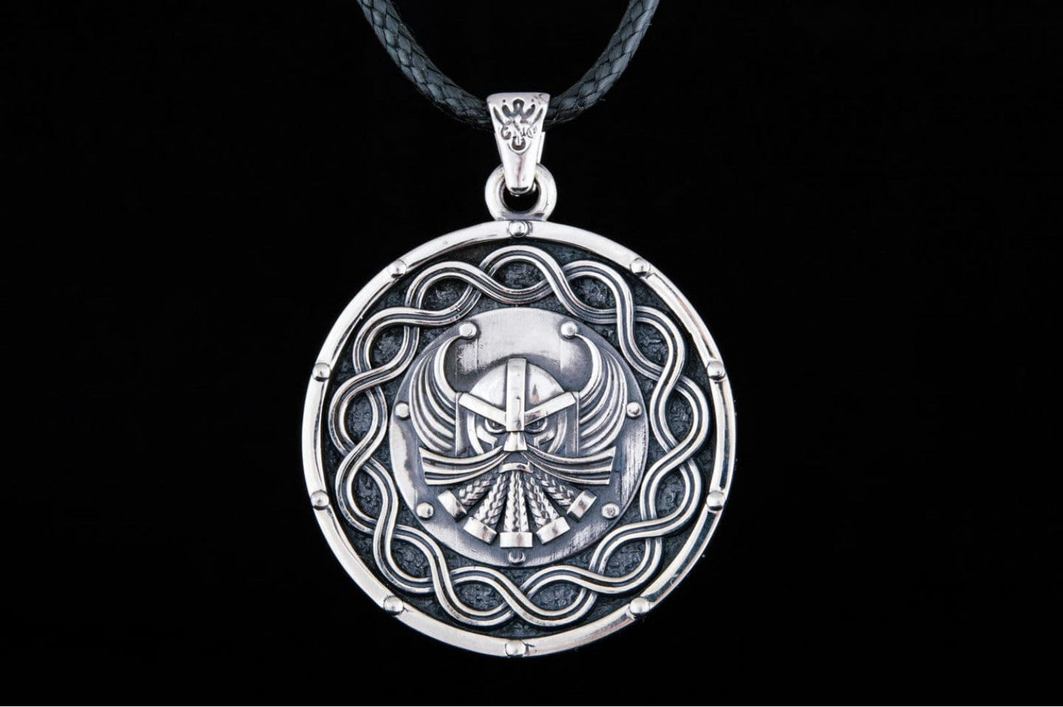 Viking Pendant Sterling Silver Handmade Jewelry - vikingworkshop