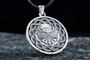 Viking Pendant Sterling Silver Handmade Jewelry - vikingworkshop