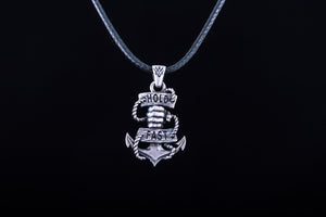 Anchor Symbol Pendant with Hand Sterling Silver Handcrafted Jewelry - vikingworkshop