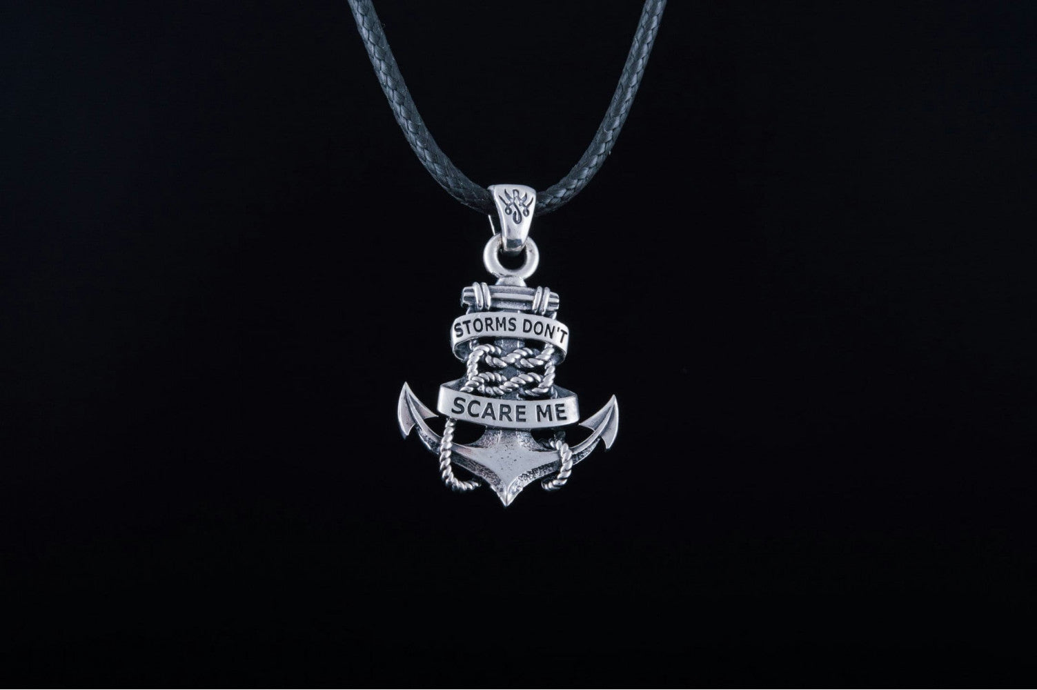 Anchor Symbol Pendant Sterling Silver Handcrafted Jewelry - vikingworkshop