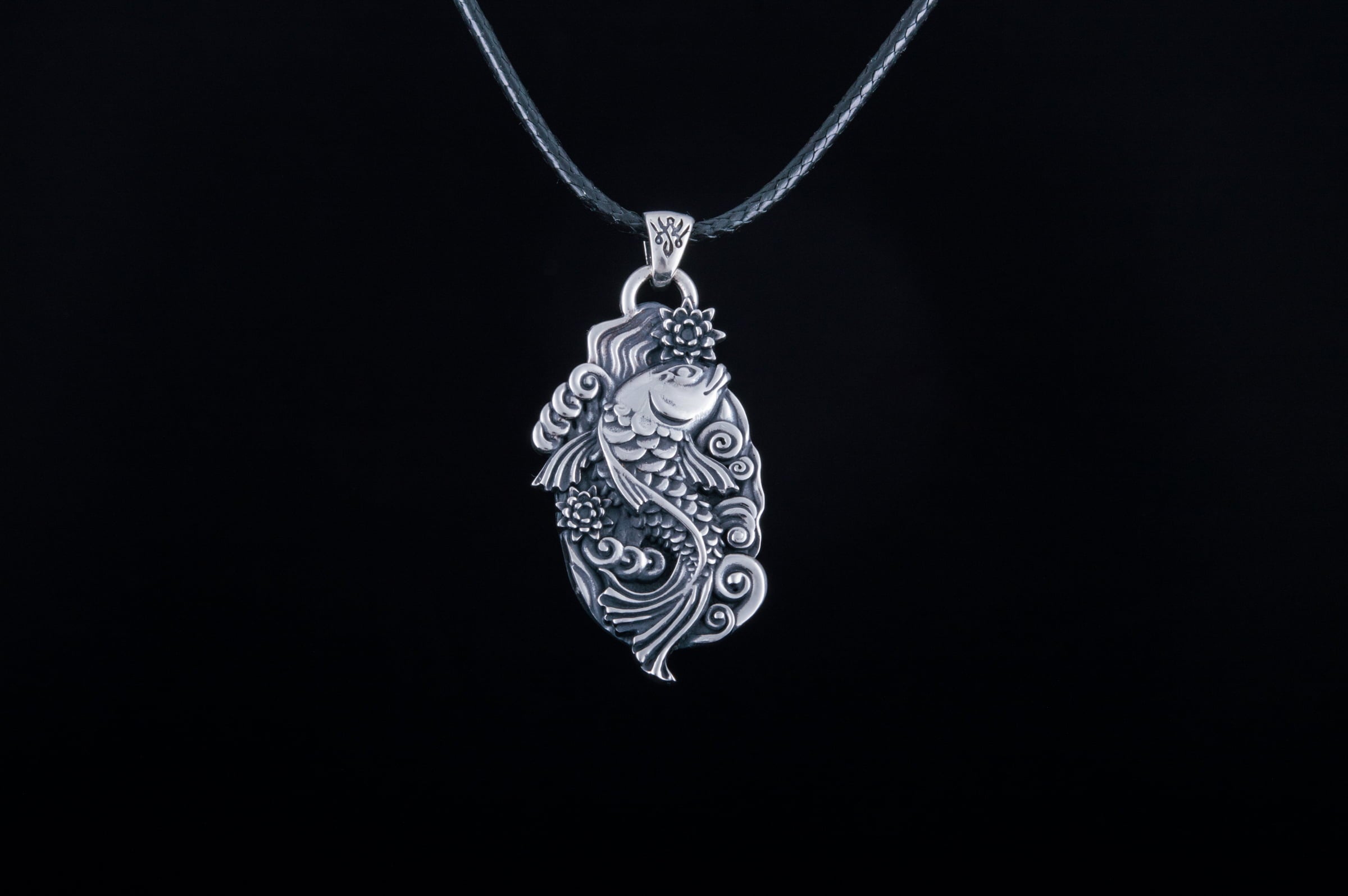 Fish Pendant Sterling Silver Jewelry - vikingworkshop