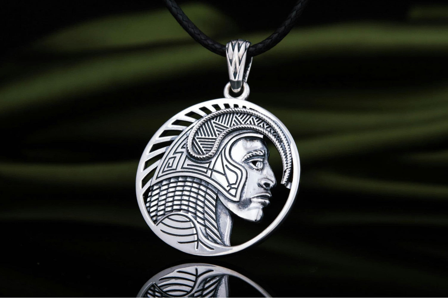 Pendant with Indian Aztec Sterling Silver Jewelry - vikingworkshop