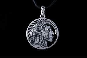 Pendant with Indian Aztec Sterling Silver Jewelry - vikingworkshop