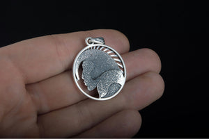 Pendant with Indian Aztec Sterling Silver Jewelry - vikingworkshop